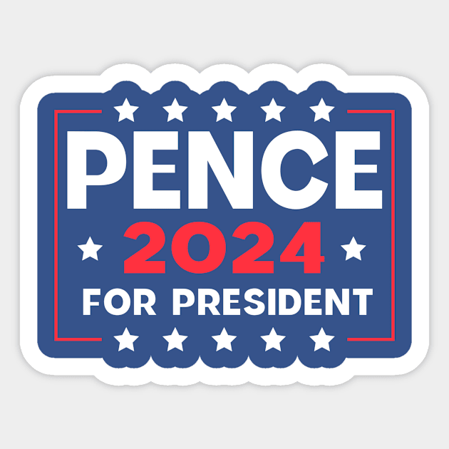 Mike Pence For President Sticker by Sunoria